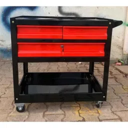 Rimsha 200kg 3 Drawer Mild Steel Red Automobile Tool Trolley, RIM-021-image-48