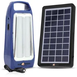 Pick Ur Needs 40W Two Tube LED Blue Rechargeable Solar Lantern Emergency Light with Solar Panel, RL-9112-picture-33