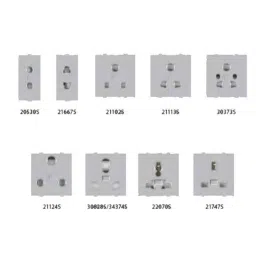 Anchor Roma Classic 6A/16A 2 Module Silver Heavy Duty Twin Socket with Safety Shutter, 30828S (Pack of 10)-picture-45