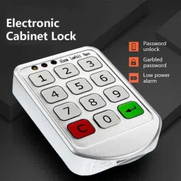 Golens X61 Smart Cabinet Password Lock with 3 Colour Indicator, Independent &a; Open Dual Working Modes image 3
