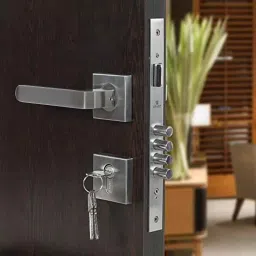 Voltizi Rose Stainless Steel Matt Finish Both Side Key Mortise Door Lock Handle Set with 3 Computer Keys, Luna-OSK-R-image-27