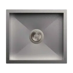 Carysil Quadro Single Bowl Stainless Steel Matt Finish Kitchen Sink, Size: 18x16x8 inch-picture-43