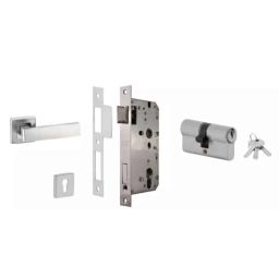 Dorset ML Series Primo 70mm Stainless Steel Door Handle Lock Set with Both Side Key Cylinder-image-10