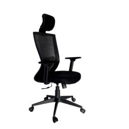 OOlive Elite OC199 Breathable Fabric Mesh Black Adjustable Height Executive Office Chair with Back Support, OCELHB0199-47