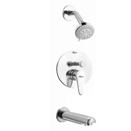 Mayur Ocich Trendy 3 Pcs Diverter Brass Heavy Duty Wall Mixer Set with 5-Flow High Pressure Shower-picture-1