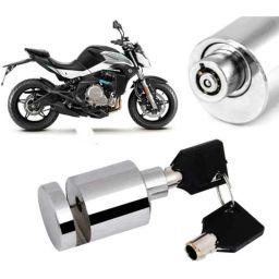 Auto Pearl Stainless Steel Silver Heavy Duty Anti Theft Motorcycle Disc Brake Lock, Lock-109-picture-17