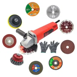 HPD FS801 850W 11000rpm 4 inch Copper Red Angle Grinder with 9 Blades-10