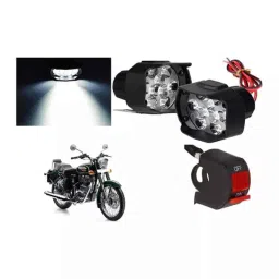 Cartronics 9 Led Shilon Fog Light White with On/Off Swich for Royal Enfield Bullet 500, CAR-BEGUL8-picture-32