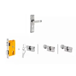 Dorset Dash HL DAS 204.3mm Zinc PT Finish Lock Set with Knob &a; 60mm Key Cylinder-image-62