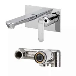Cera Brooklyn Wall Mounted Single Lever Basin Mixer, F1018473 + F4065101 (Pack of 2)-image-54