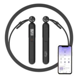 Hoffen 3m PVC &a; Steel Fitness Jump Skip Rope with APP Data Analysis for Home-picture-5