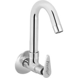 Prestige Slim Brass Chrome Finish Silver Sink Cock-image-61