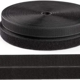 lifekrafts Hook and Loop Tape Roll Strips with non Adhesive(10M*25mm, Black) Sew-on Velcro image 3