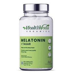 Health Veda Organics 60 Pcs Melatonin 10mg Plus Tagar 125mg Capsules-10