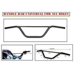 AOW RD350 (with Mounting Rod) Black Handlebar (Black) Universal for Honda Livo-17