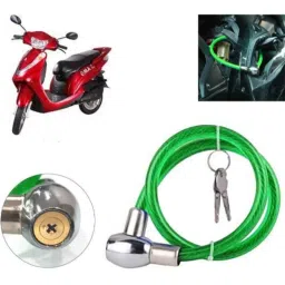 Auto Pearl PVC &a; Plastic Green Heavy Duty Cable Lock for Oma Star, 417-picture-5