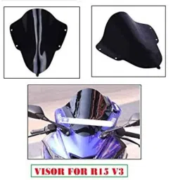 AOW Visor Glass for Yamaha R15 V3 (Black) B-106-image-64