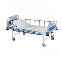 Welltrust Healthcare WSH-1208 Mild Steel Pre-Treated Epoxy Powder Coated Semi Fowler Bed with Side Railing &a; Wheel-image-48