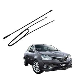 Auto Pearl Black Mount Rubber Mast Flexible Car Roof Antenna with Anti-Theft Design For Toyota PLATINUMETIOS ANT020PLM-21