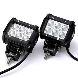 AOW 6 LED Super Bright Spot Light Fog Lamp (Pack of 2) for Bullet Super|Thunderbird with Handle Bar Mounting On-Off Switch-21