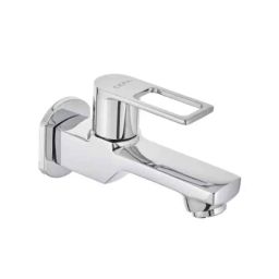 Cera Winslet Metal Chrome Plating Quarter Turn Single Lever Wall Mount Bib Cock with Wall Flange &a; Aerator, F1099151-15