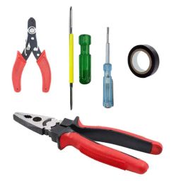 Walkers WKCB135M1 8 inch Heavy Duty Grip Combination Lineman Plier, Wire Cutter, Line Tester &a; 2-in-1 Screwdriver Combo, WKCB135-24