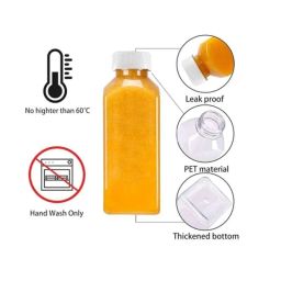 Divatos 350ml Plastic Transparent Round for Milk Juicing &a; Multi Use, DIPB350MLTW (Pack of 10) image 3