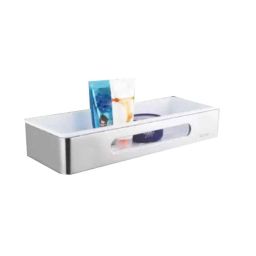 IRIS PLAZMA 2202 12x5 inch Acrylic White Bathroom Wall Shelf, SUS 304-image-25