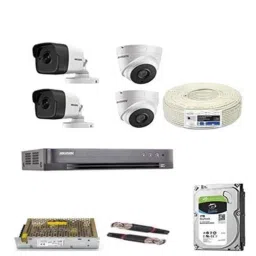 Hikvision 5MP 2 Dome &a; 2 Bullet Camera, 1TB Hardisk &a; 4 Channel DVR Kit with all Accessories-9
