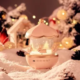 Bunny Carousel Night Light Projector, 6 Round Shades, Table Lamp-image-69