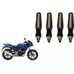 Cartronics Sleek Pencil Type Yellow LED Indicator for Bajaj Pulsar 220 S (Pack of 4)-picture-38