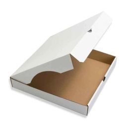 Divatos 7 inch Kraft Paper White Corrugated Disposable Pizza Box, DIKB7INW (Pack of 25)-15