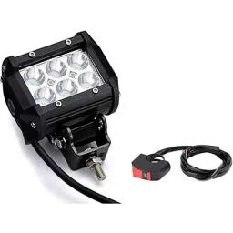 AOW 6 LED Super Bright Spot Light Fog Lamp (Pack of 2) for Bullet Classic 500 with Handle Bar Mounting On-Off Switch-picture-38
