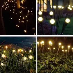 SSUCA FF1 Plastic White Firefly Solar Lights with 8 LED, Flash &a; Alywas On Mode image 5