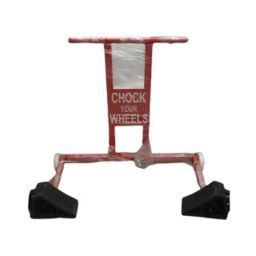 20kg Mild Steel Trolley Wheel Chock &a; Tyre Cord-19