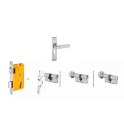 Dorset Cosmo HL CS 8 inch Zinc SC Finish Lock Set with KY Mortise Lever Lock (Pack of 3)-image-30