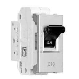 Anchor Roma Urban 6A Single Pole C Curve Silver Mini Modular MCB, 66151S-20