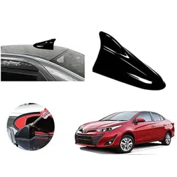Auto Pearl ABS Black Universal Replacement Shark Fin Car Roof Antenna For Toyota Yaris-image-97
