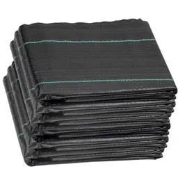 Singhal Premium 4x15m 110 GSM Polypropylene Black Sheet Mat for Garden Weed Control Barrier-image-77