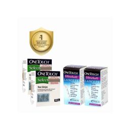 OneTouch 100 Pcs Select Diabetes Test Strips &a; 50 Pcs Ultra Soft Lancet Combo-46