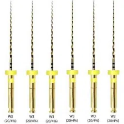 Waldent W2 21mm Wal-Flex Gold Rotary Files (Pack of 3)-3