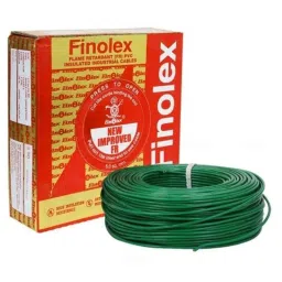 Finolex 1.5 Sqmm Single Core Green FR Copper PVC Insulated House Wire, Length: 90 m-23