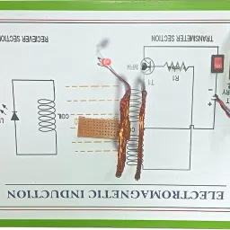 rawat science project Electromagnetic Induction Physics Working Model Educational Electronic Hobby Kit image 4