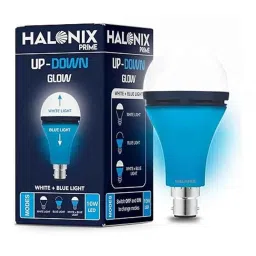 Halonix Prime 10W B22 Polycarbonate White &a; Blue Up Down Glow LED Bulb with 3 Modes (Pack of 2)-picture-48