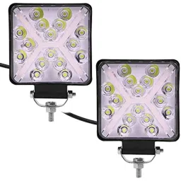 AllExtreme Ex16Wy2 16 Led Fog Light Waterproof Square Led Flood Lamp Offroad Driving Work Light For Bikes Cars And Motorcycle (48W, Yellow &a; White Light), (Pack of 2)-image-24