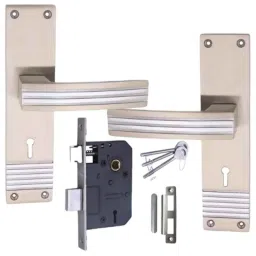 ATOM 200mm Zinc Silver Satin Finish Mortise Door Lock Set, MH-O31-KY-SS-image-41