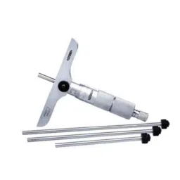 Insize Depth Micrometer, Base: 101.5x17mm, Range: 0-25 mm, 3241-B25 (Pack of 3)-27