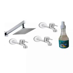 Fastgear 5 Pcs Stainless Steel Silver Chrome Finish Faucet Set with Shower, FG1168-image-82