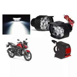 Cartronics 9 LED Shilon White Fog Light with On/Off Swich for Honda XBlade-picture-31