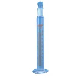 Borosil 500ml Class A Hexagonal Base Graduated Cylinder with I/C Stopper, 2983024-11